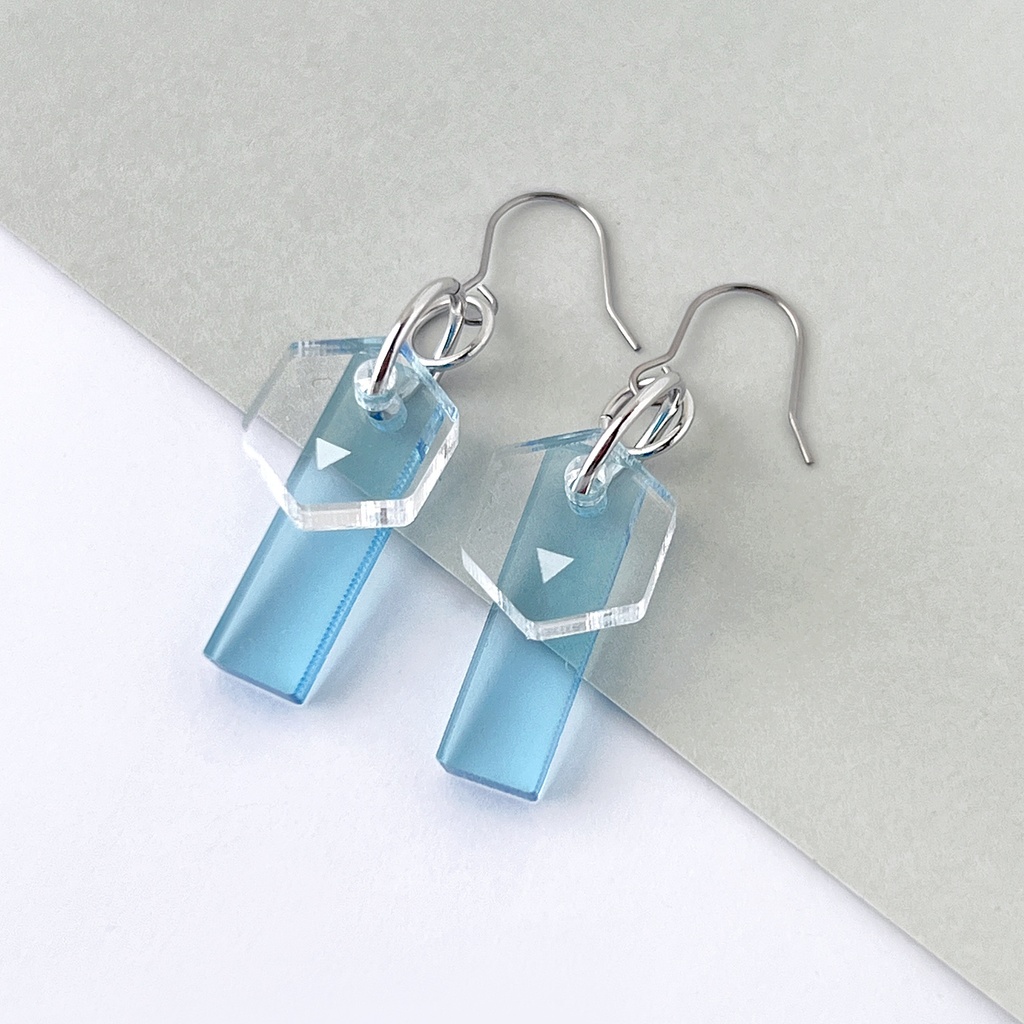 【effect】ピアス・イヤリング│アクリルアクセサリー│││ユニーク│ストリート系│メンズ│モード系│かっこいい│揺れる