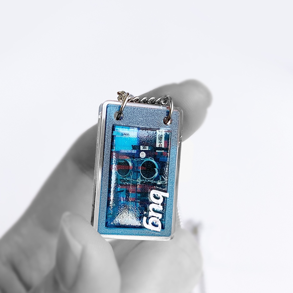 【bug】ネックレス│フォトコラージュ アクリルアクセサリー│ユニーク│ストリート│個性的│かっこいい│メンズ