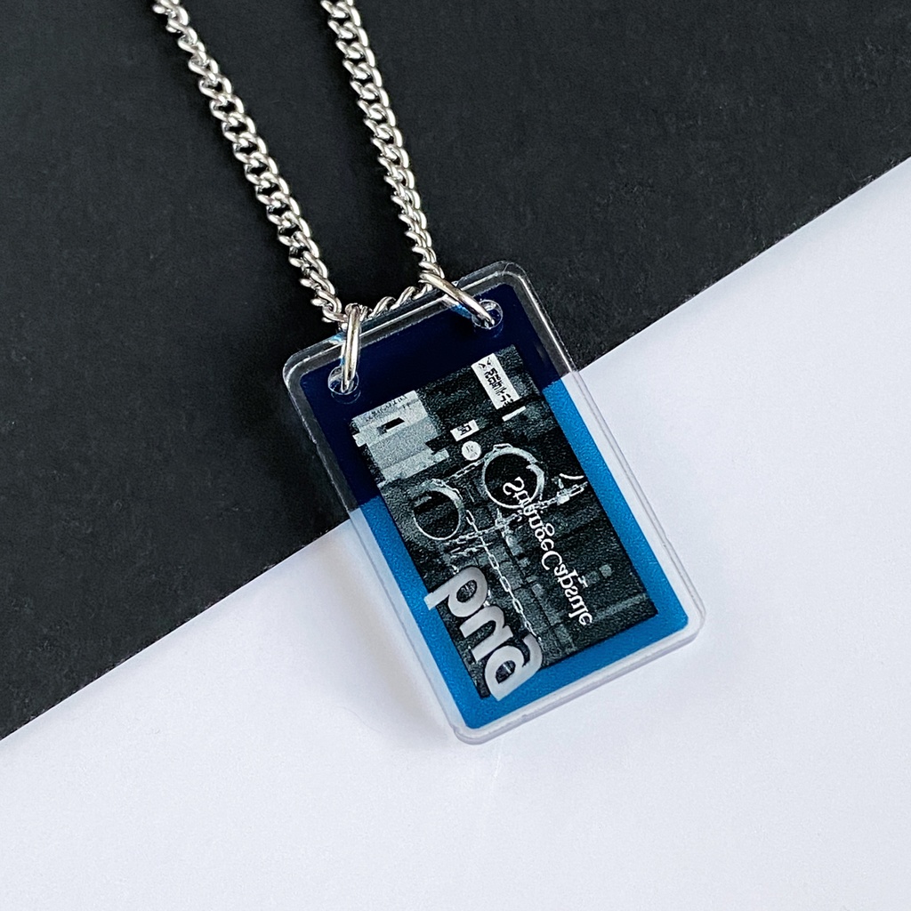 【bug】ネックレス│フォトコラージュ アクリルアクセサリー│ユニーク│ストリート│個性的│かっこいい│メンズ