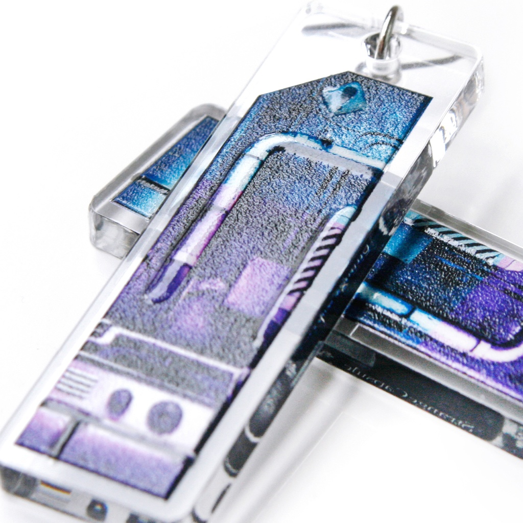 【!exclamation】ピアス・イヤリング│アクリルアクセサリー│ユニーク│個性的│写真コラージュ│メンズ│ストリート系|モード系