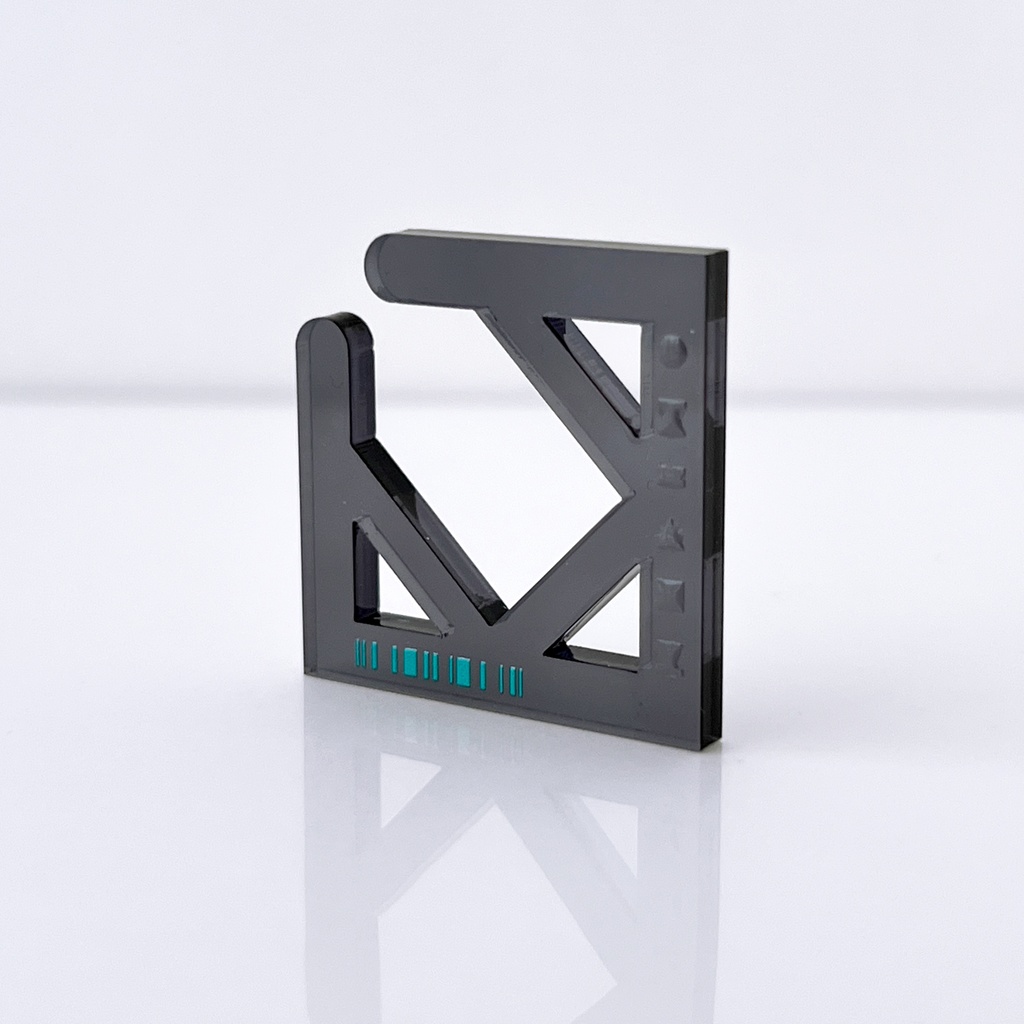 【square_audio : green】イヤカフ|アクリルアクセサリー|||ユニーク|個性的|メンズ|かっこいい|四角|音楽|モード系|ストリート系