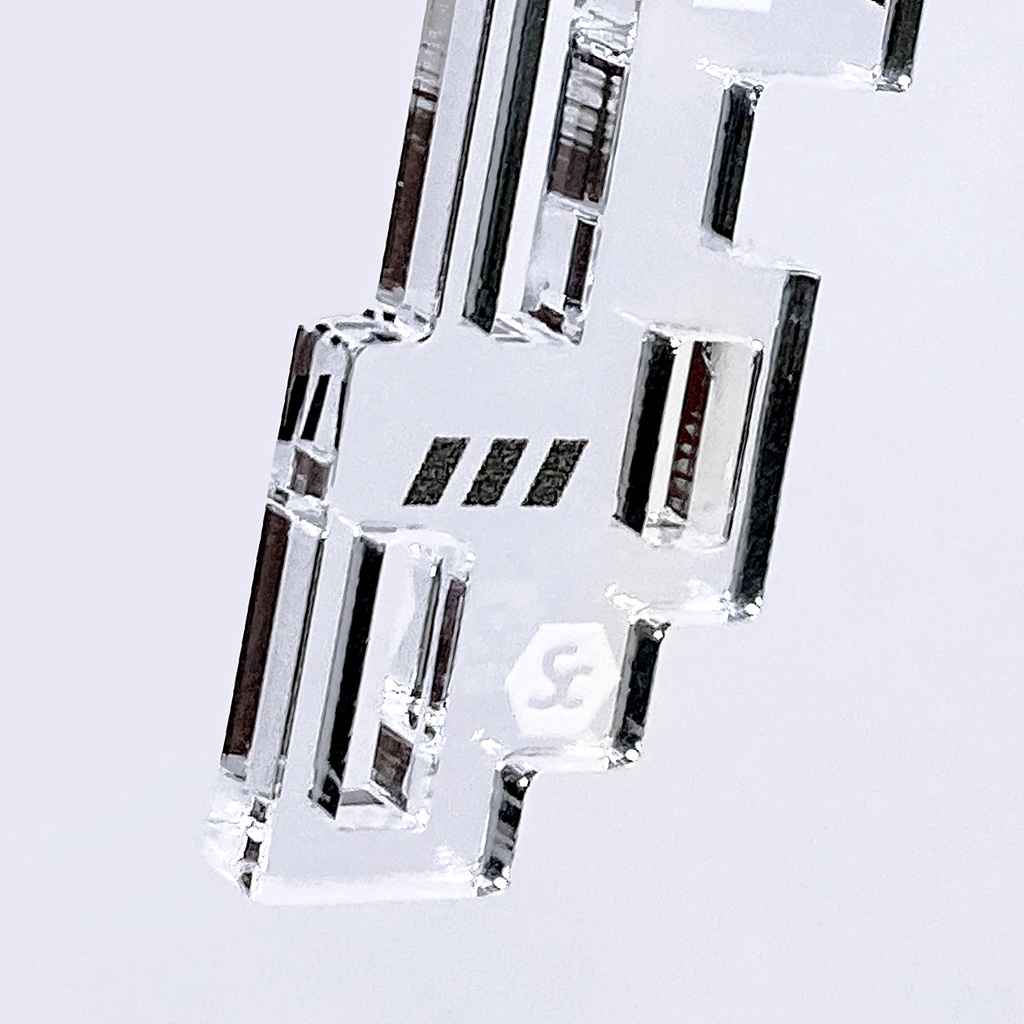 【logic】ネックレス│アクリルアクセサリー│ユニーク│ストリート系│個性的│メンズ│デジタル|モード系