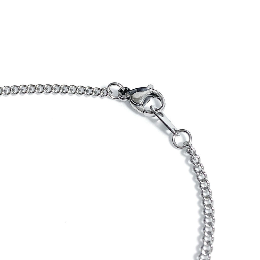 【カミヒトエ】ネックレス│アクリルアクセサリー│ユニーク│ストリート系|モード系|ロック│個性的│かっこいい│クリア│メンズ