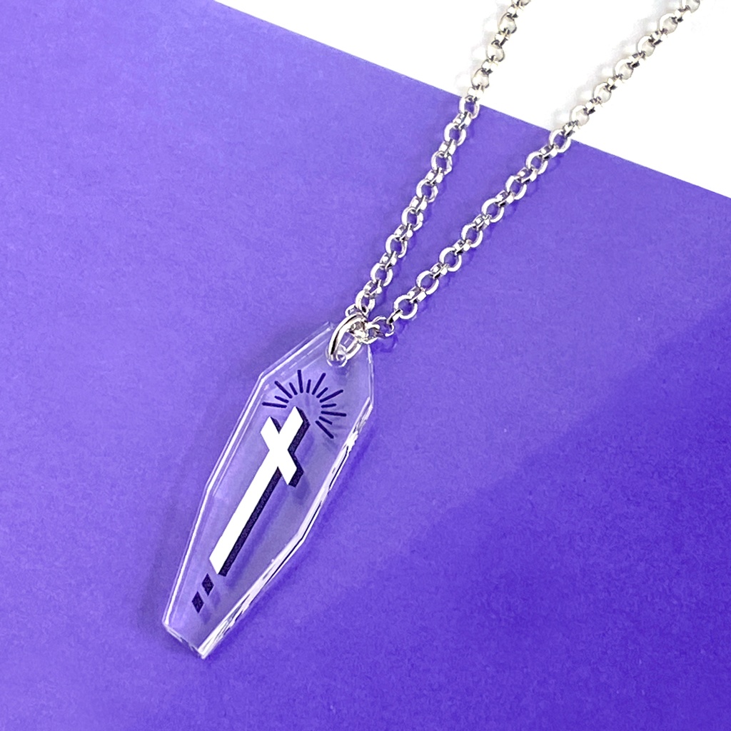 【cruz】ネックレス│アクリルアクセサリー│ユニーク│ストリート系│個性的│メンズ│ハロウィン|やみかわ