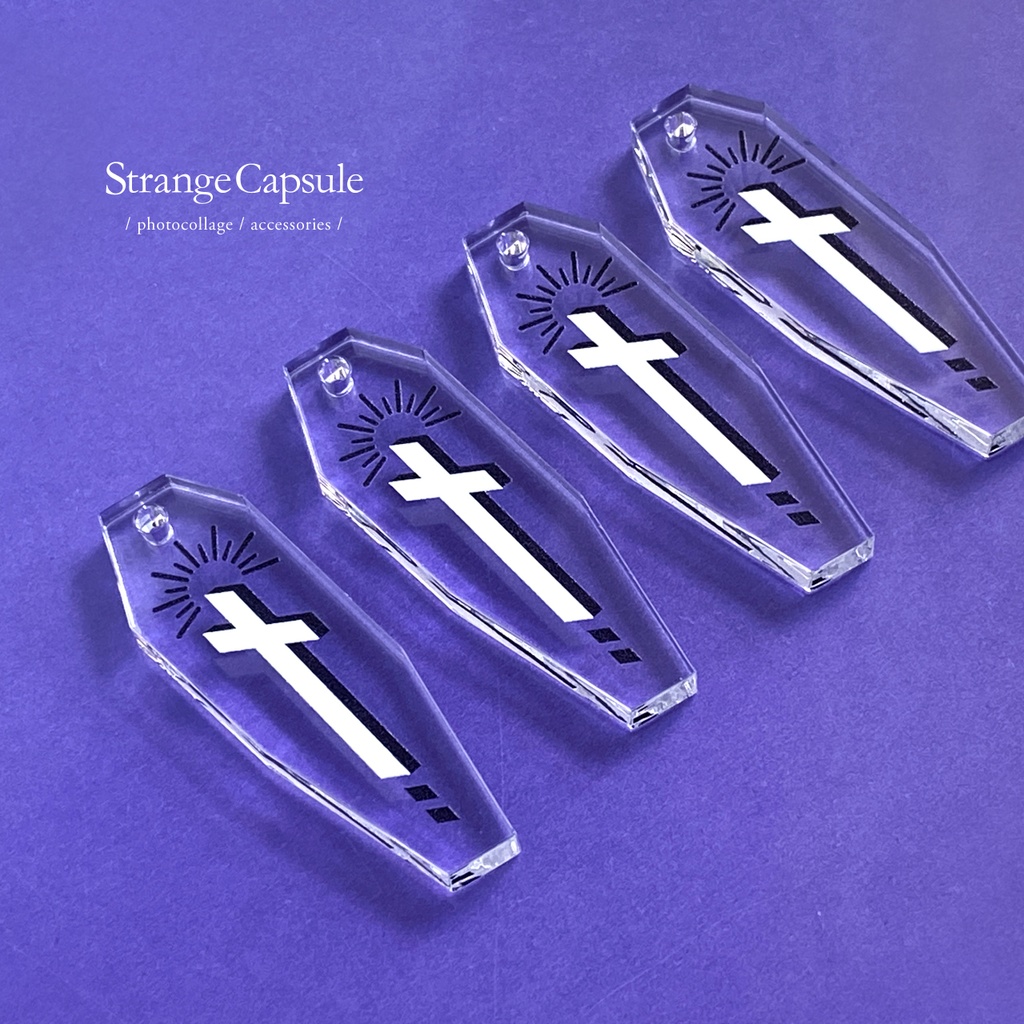 【cruz】ネックレス│アクリルアクセサリー│ユニーク│ストリート系│個性的│メンズ│ハロウィン|やみかわ