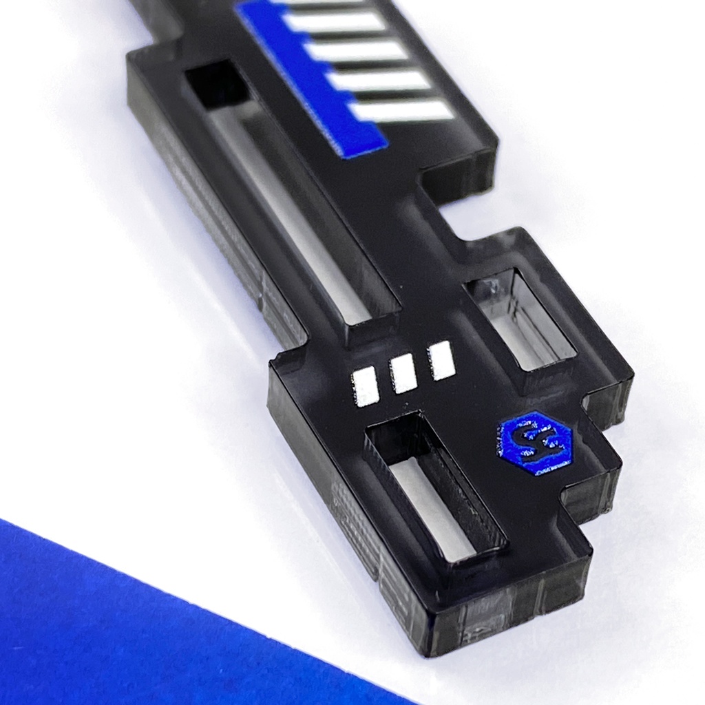 【logic/black】ネックレス│アクリルアクセサリー│ユニーク│ストリート系│個性的│メンズ│デジタル|モード系