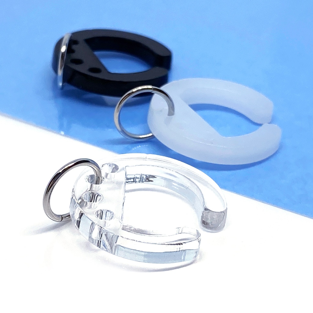 【Russian roulette】イヤーカフ|アクリルアクセサリー||ユニーク|個性的|メンズ|かっこいい|イヤーカフ|ストリート系|黒