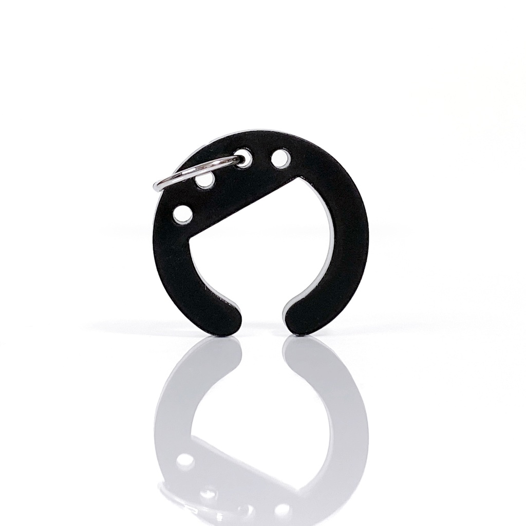 【Russian roulette】イヤーカフ|アクリルアクセサリー||ユニーク|個性的|メンズ|かっこいい|イヤーカフ|ストリート系|黒