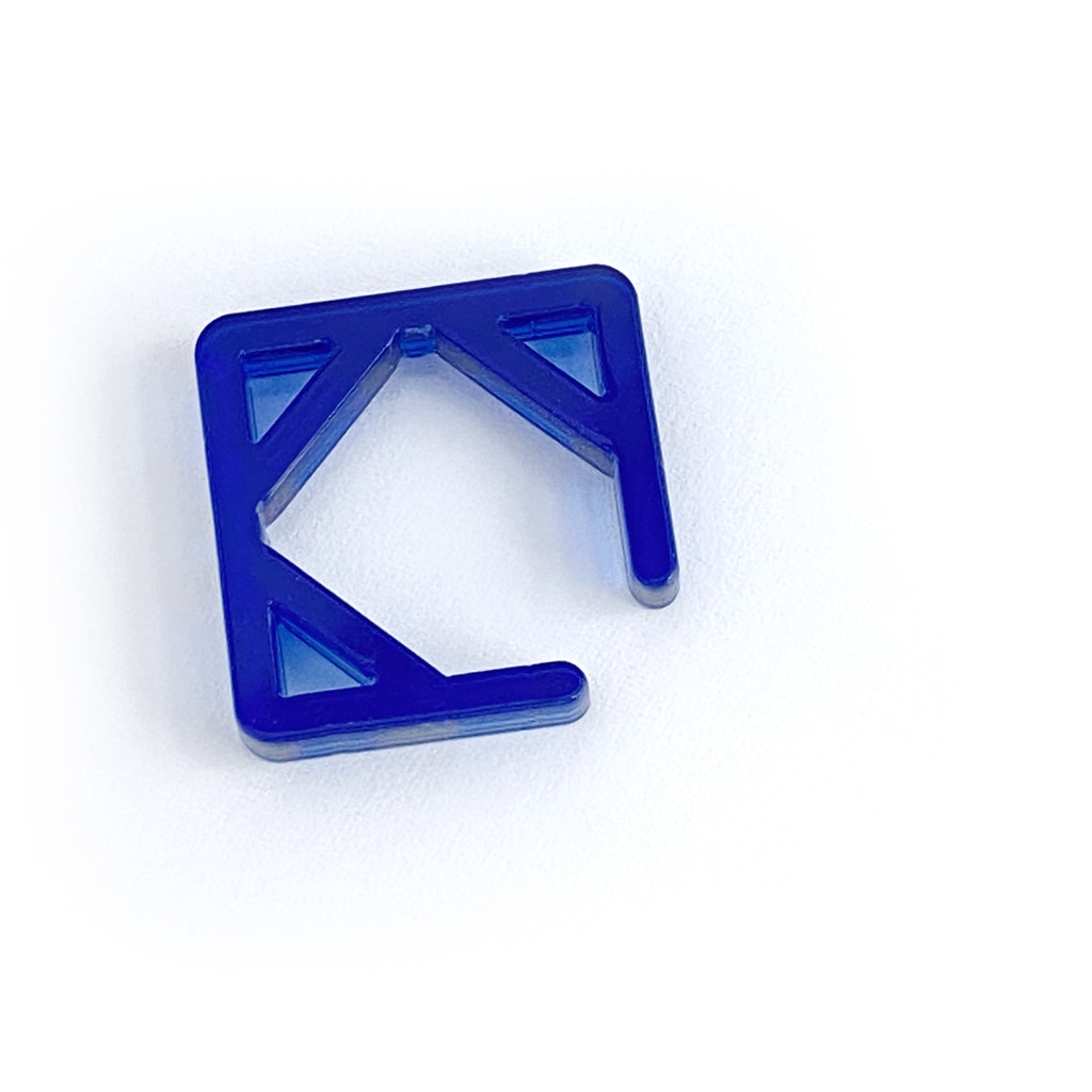 【square/blue】イヤーカフ│アクリルアクセサリー││ユニーク│個性的│メンズ│イヤカフ│青│四角│ストリート系│モード系