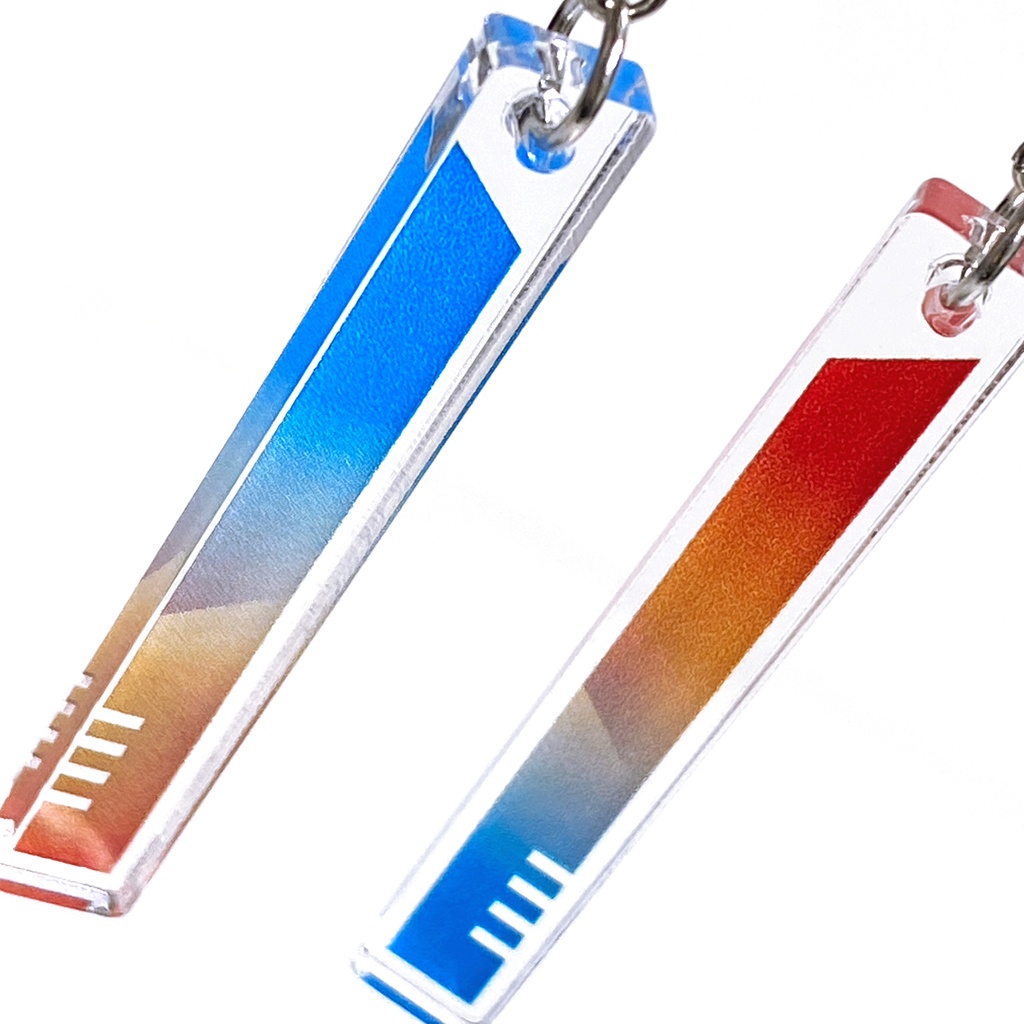 【hourglass/orange】ピアス・イヤリング│アクリルアクセサリー│││モード系│ユニーク│個性的│ストリート系|メンズ|スティック|揺れる|オレンジ|スタイリッシュ|