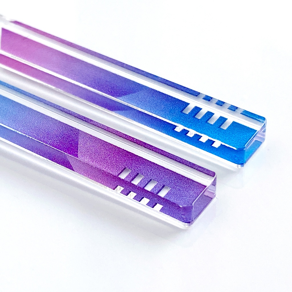 【hourglass/purple】ピアス・イヤリング|アクリルアクセサリー|||モード系|ユニーク|個性的|ストリート系|メンズ|スティック|揺れる|紫|スタイリッシュ