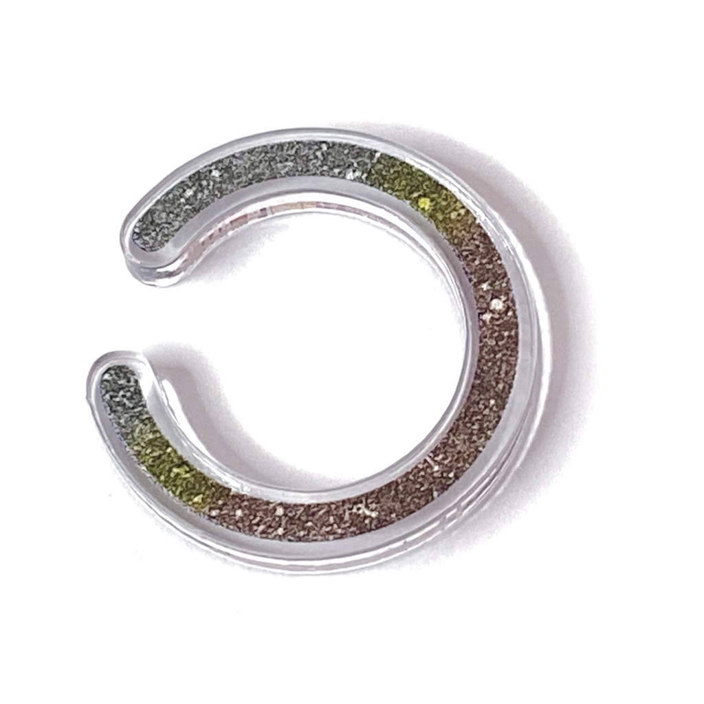 【GG/鉱物】イヤーカフ|アクリルアクセサリー||ユニーク|個性的|メンズ|かっこいい|イヤーカフ|ストリート系|青|紫