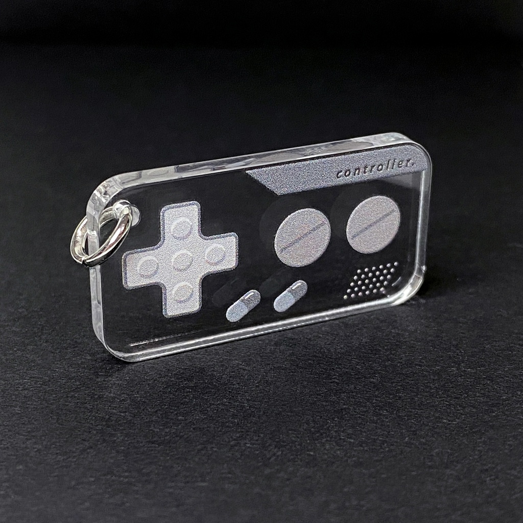 【controller】片耳用ピアス・イヤリング|アクリルアクセサリー||ユニーク|メンズ|病みかわ|個性的|カプセル|ストリート系|モード系|ロック|かっこいい|クリア|プレゼント|ゲーム