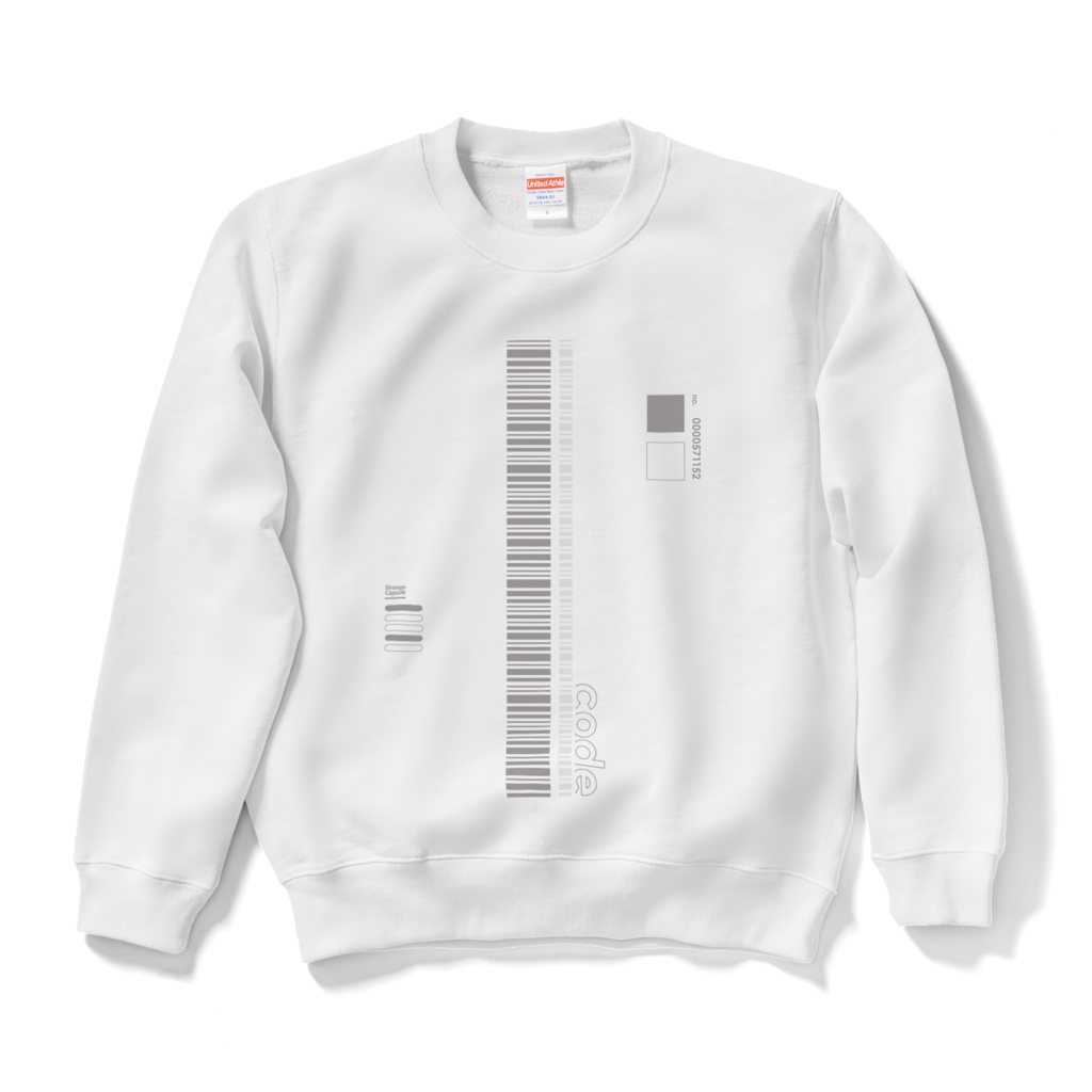 【コードNo.】スウェット │バーコード│ストリート系│メンズ│秋冬│モード系