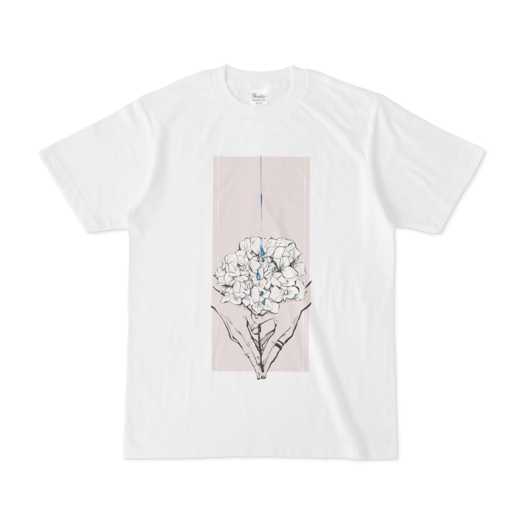 紫陽花Tシャツ 白
