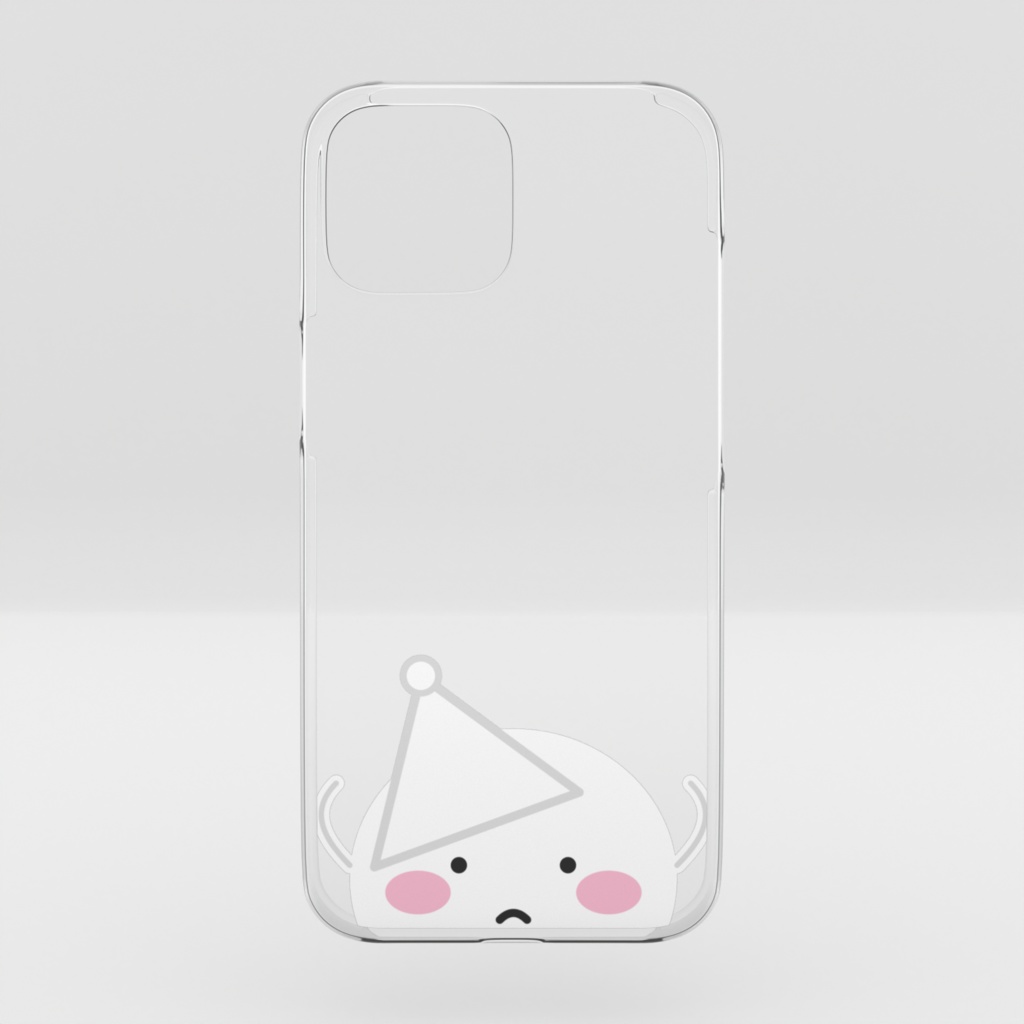 【iPhone】ミニまるの「ひょっこり」クリアケース