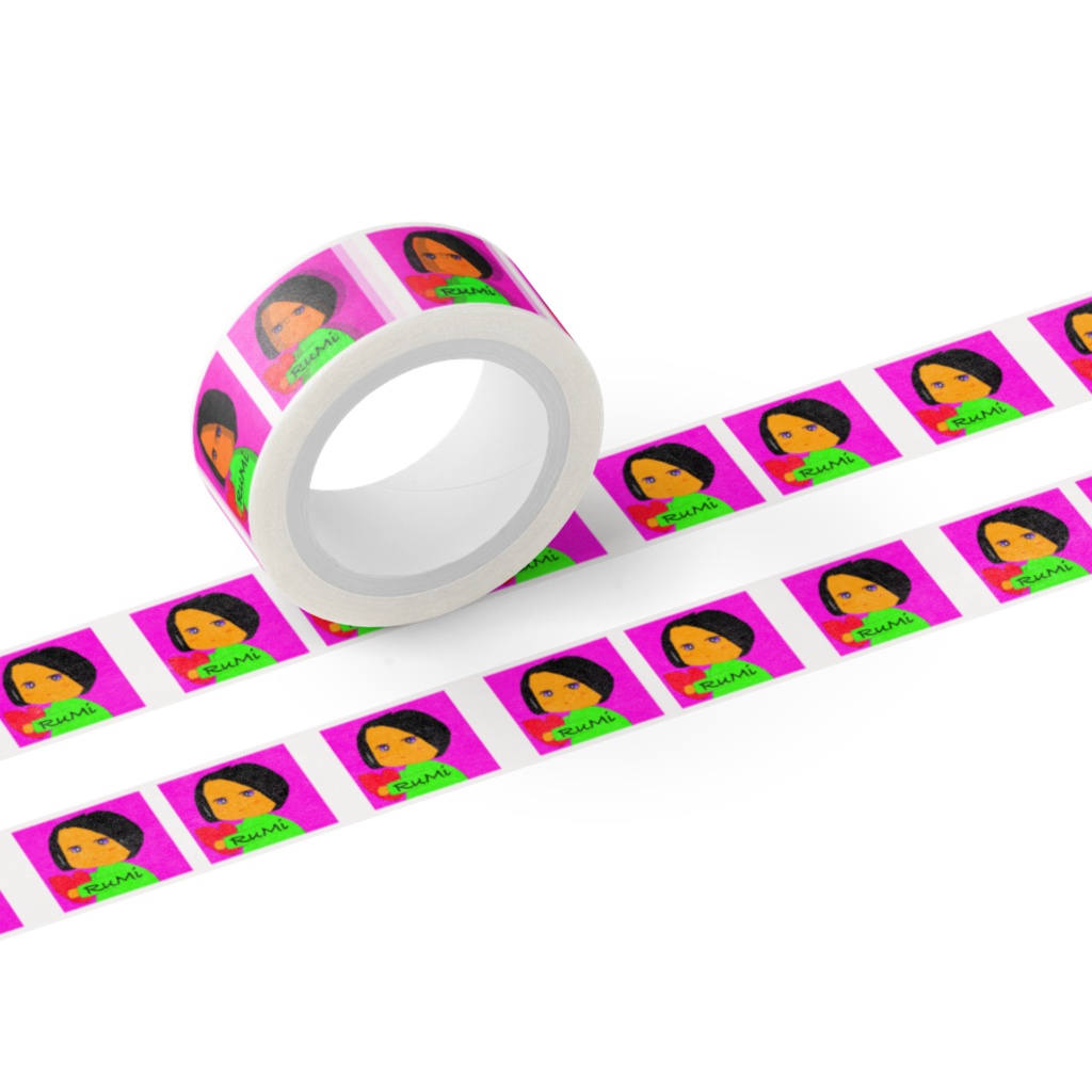 6363自作RuMi LINEアイコンのマスキングテープ
