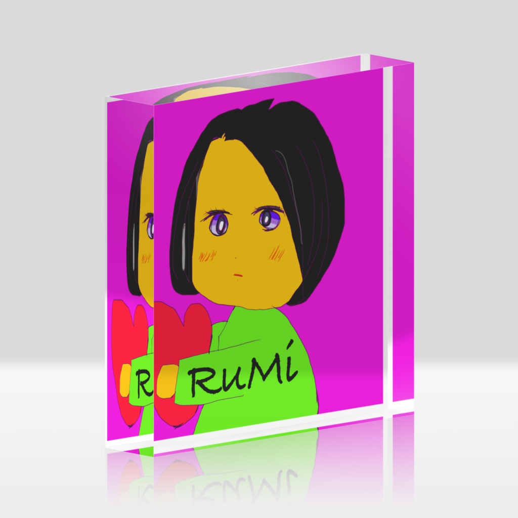 6363自作RuMi  LINEアイコンアクリルブロック