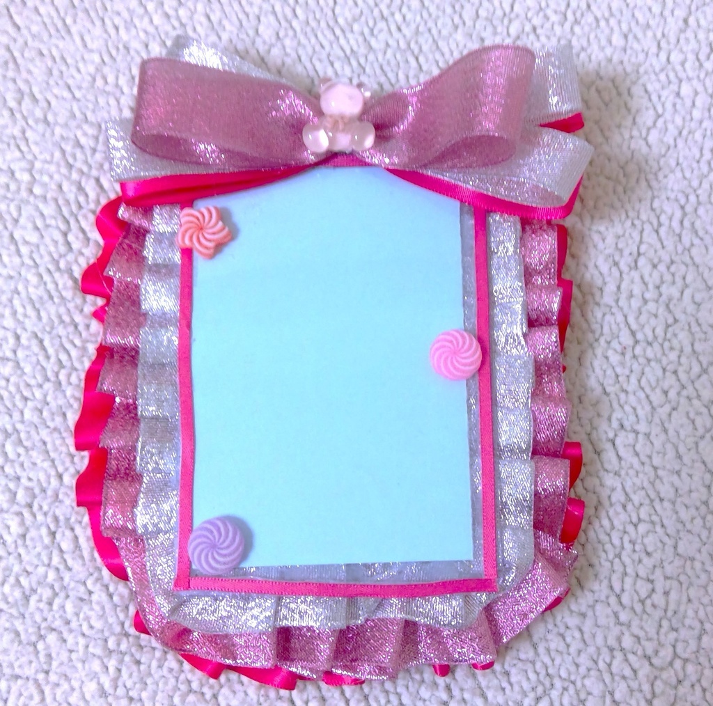 ギャル風硬質カードデコピンク B7