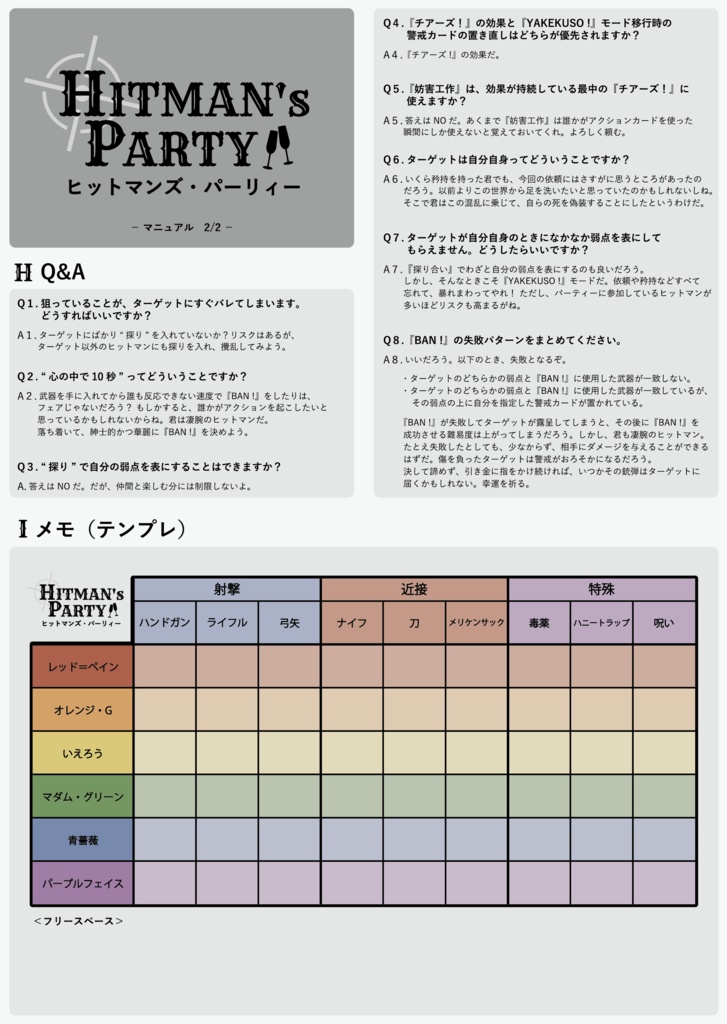ヒットマンズ・パーリィー
