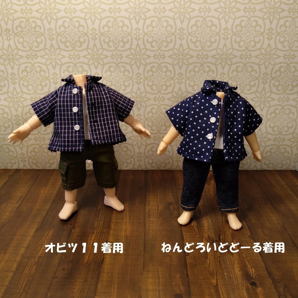 ドール用半袖シャツ