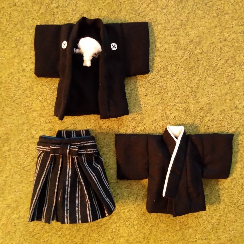 ドール用　紋付き袴セット