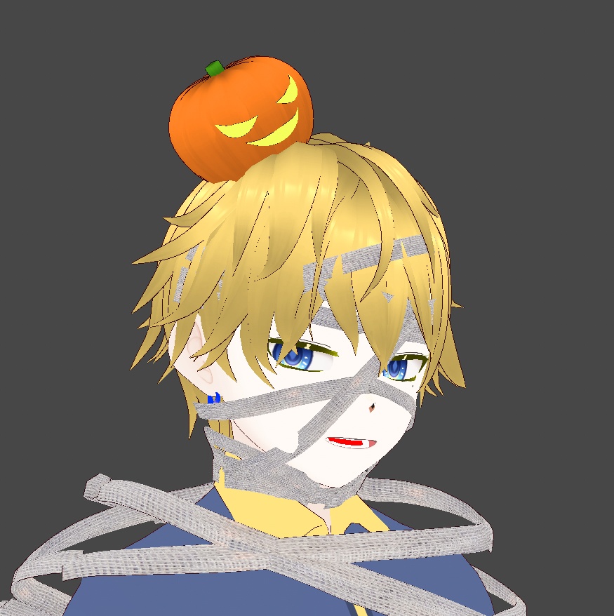 【Vroid正式版】王様Vtuberご用達ハロウィン衣装！かぼちゃ王冠！