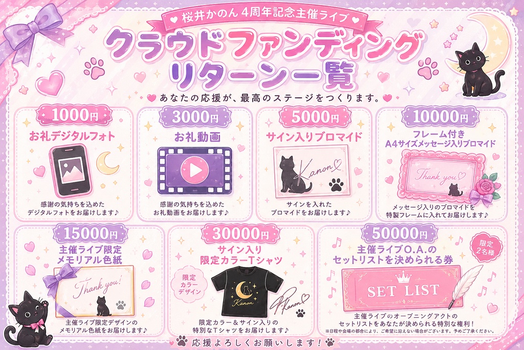 周年記念ライブをみんなでつくる企画🐈⬛⸒⸒⸒⸒🐾