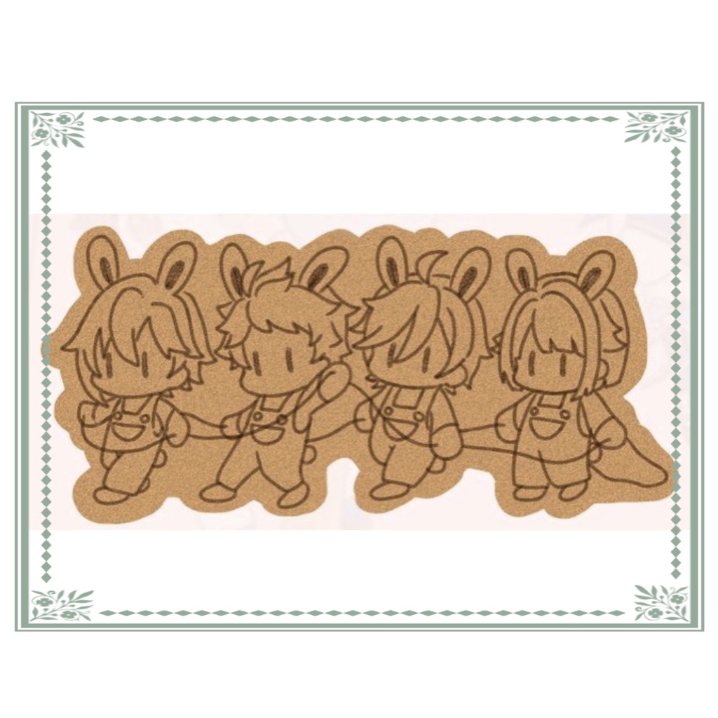 Ra*bits ウッドキーホルダー