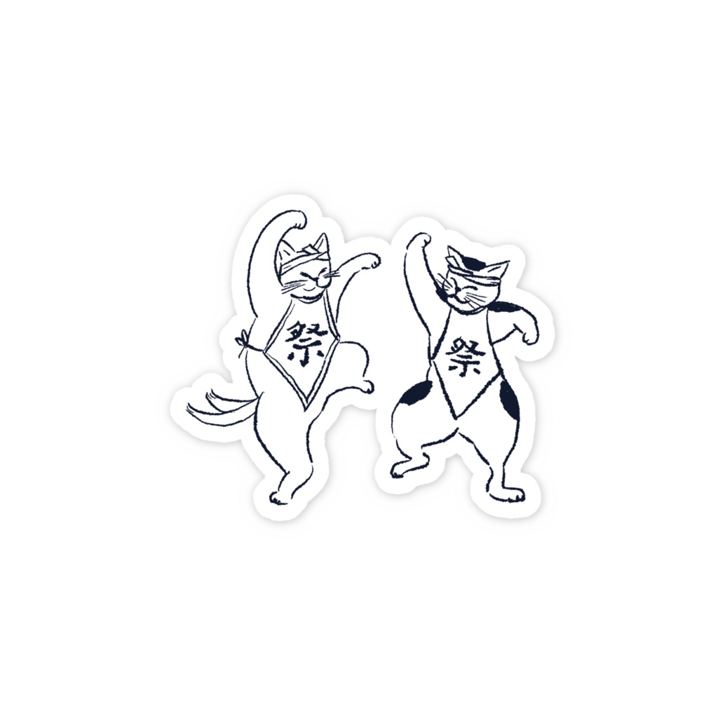 猫祭りステッカー