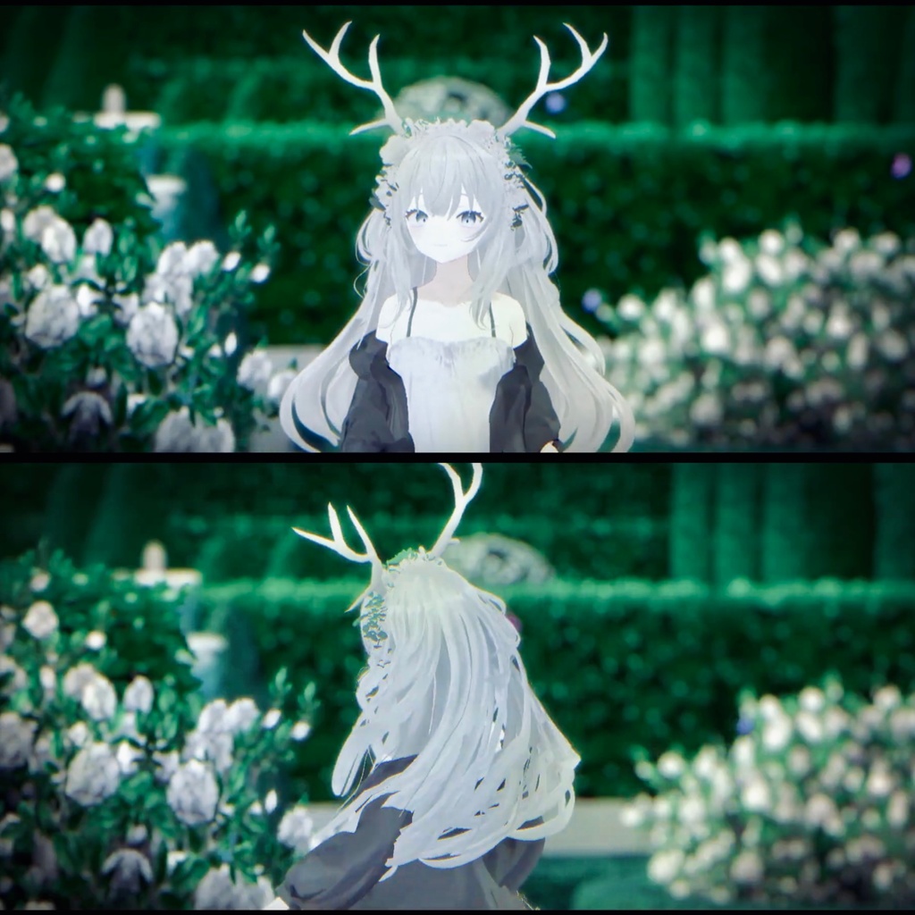 天国の花カチューシャ+ピアス