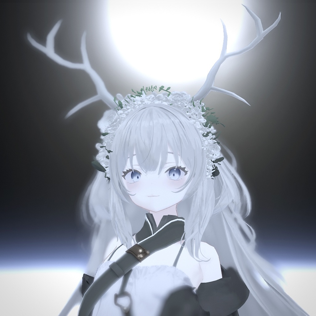 天国の花カチューシャ+ピアス