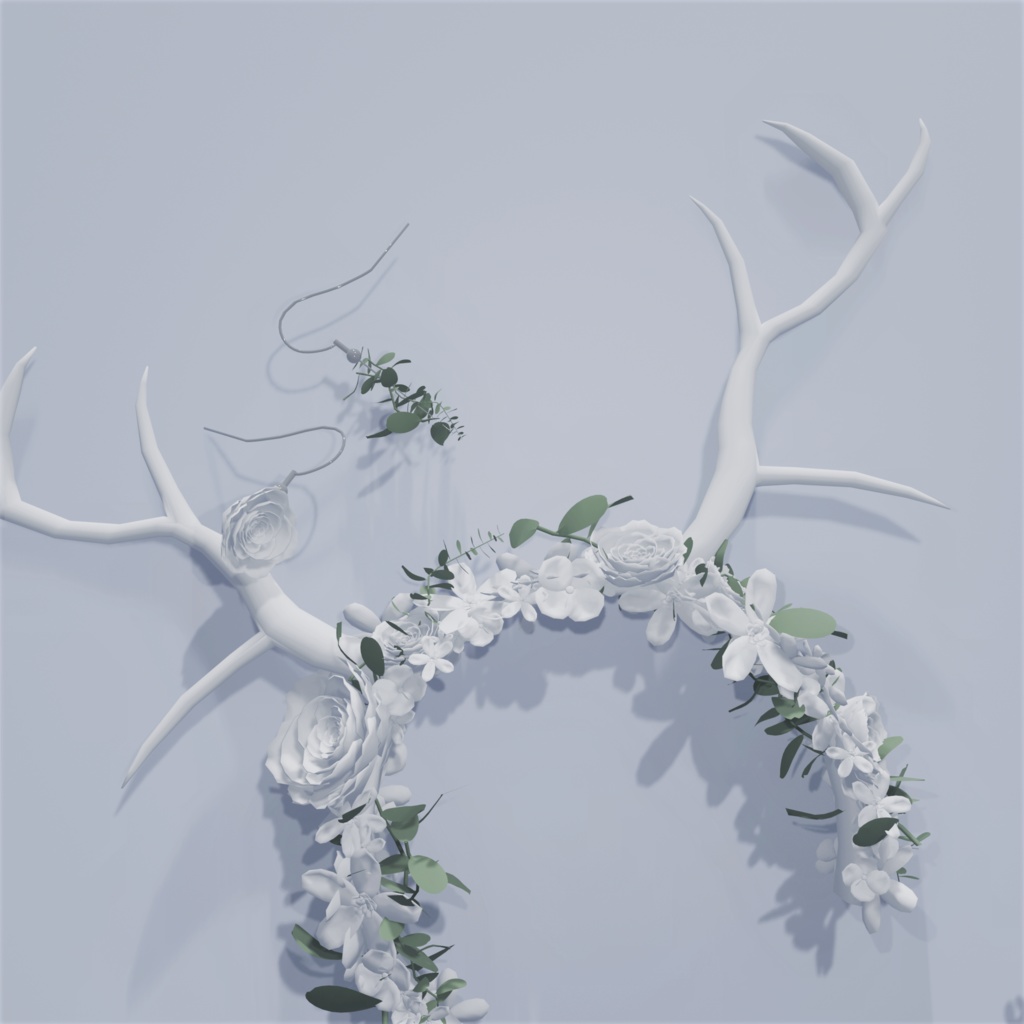 天国の花カチューシャ+ピアス