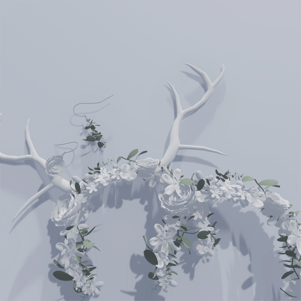 天国の花カチューシャ+ピアス