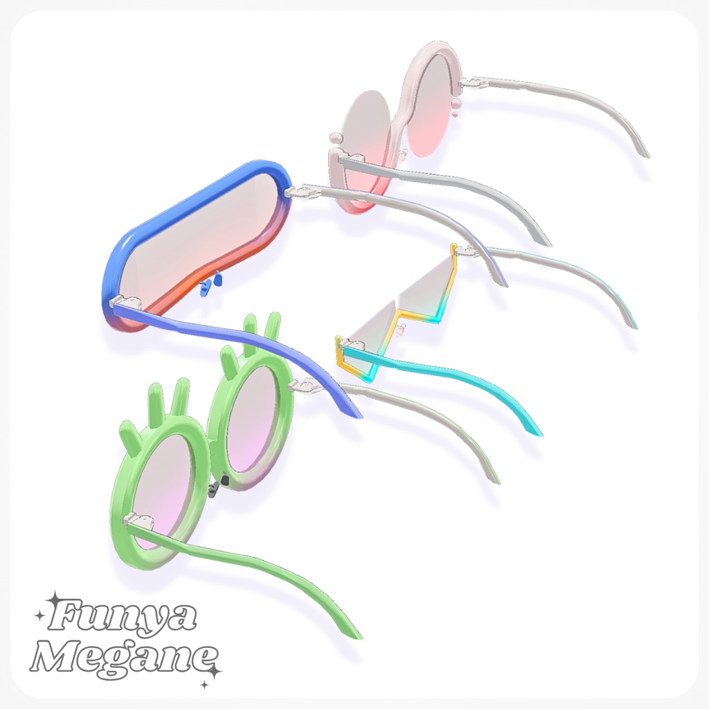 ふにゃメガネ -FunyaMegane- 【VRChat想定】