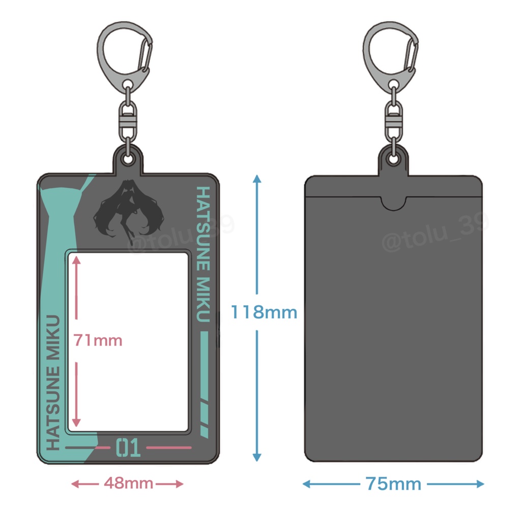 ミク推しチェキホルダー