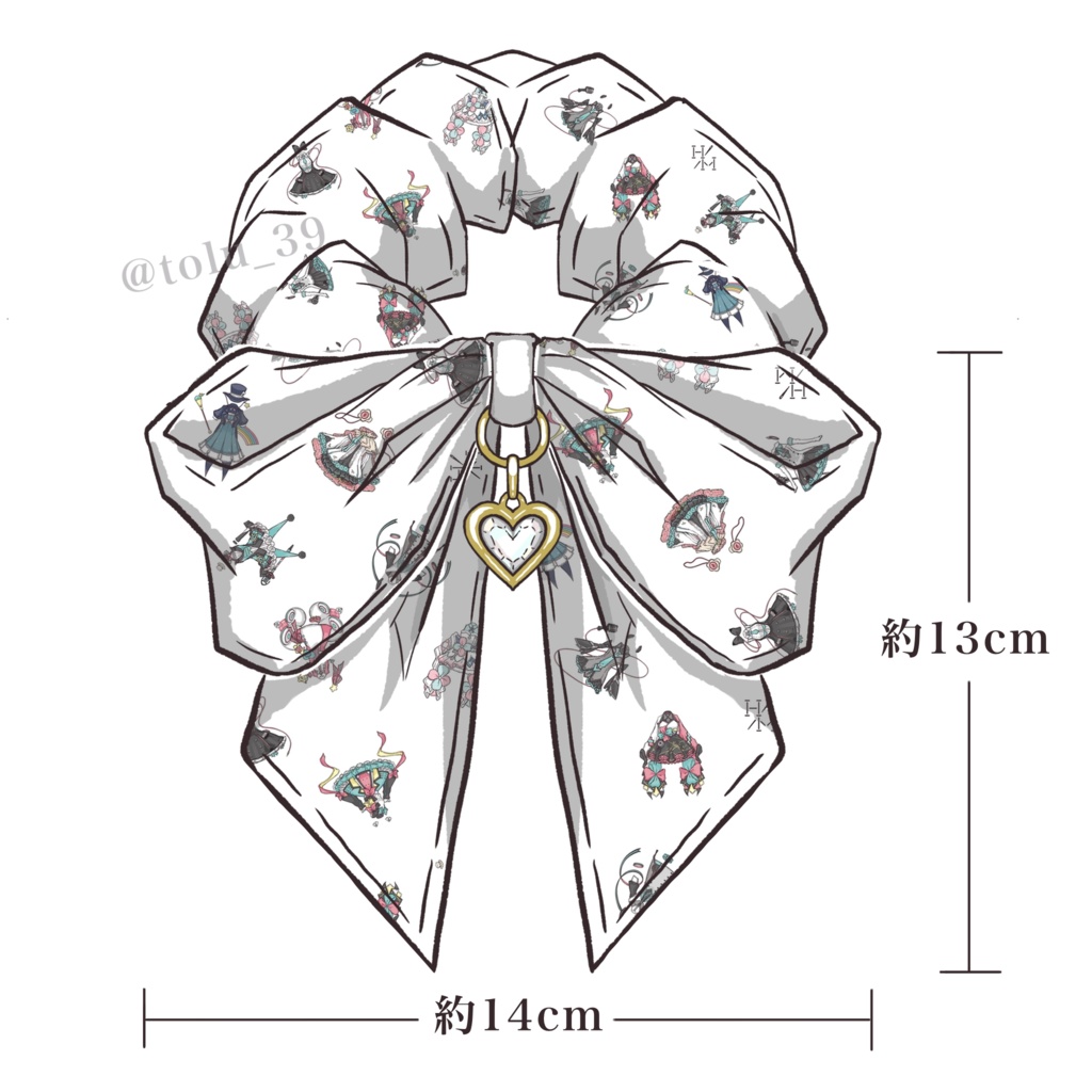 マジミラ衣装柄シュシュ