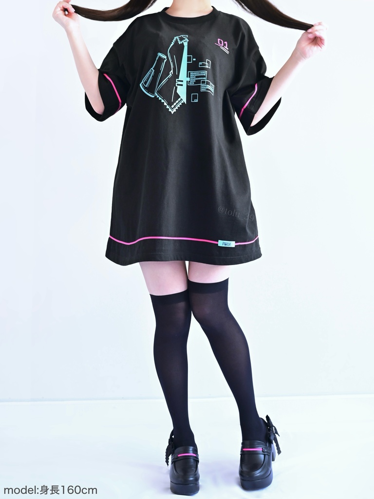 オーバーサイズTシャツワンピース