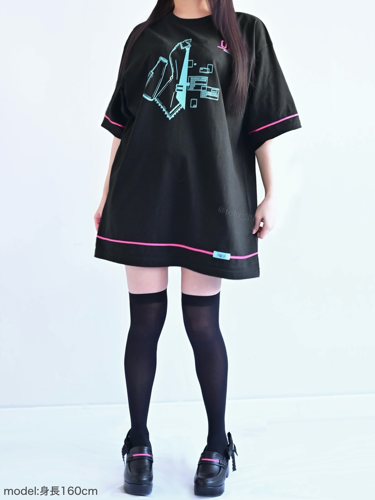 オーバーサイズTシャツワンピース