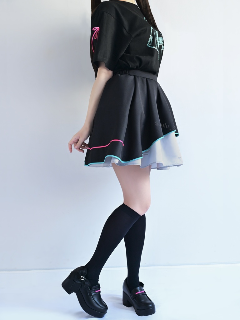 ミクモチーフスカートver.3