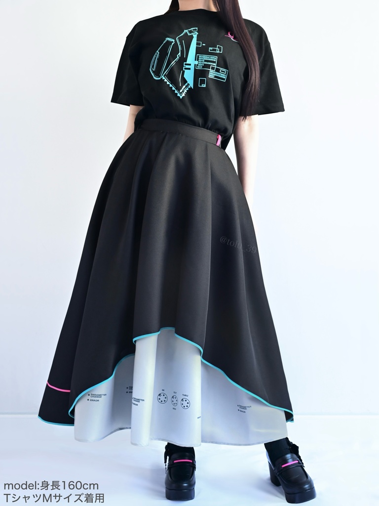 ミクモチーフスカートver.3