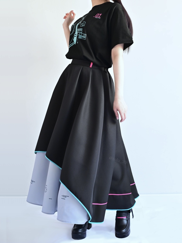 ミクモチーフスカートver.3