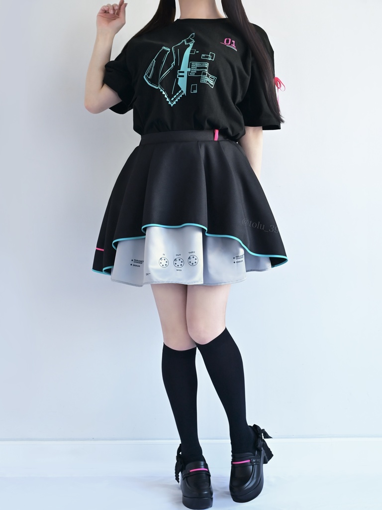 ミクモチーフスカートver.3