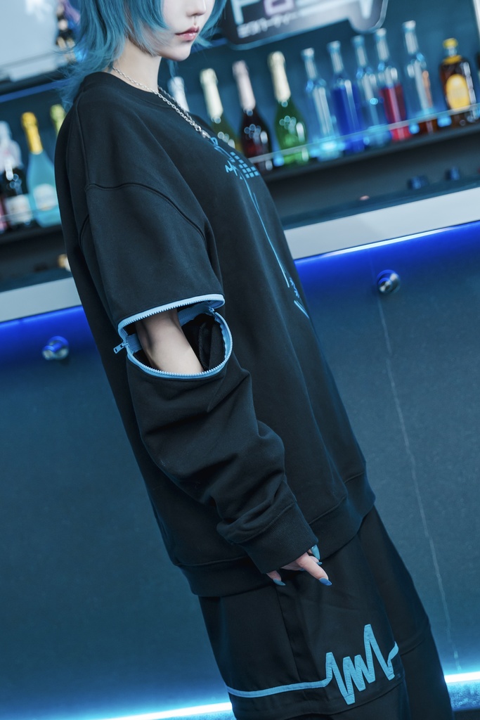 【みくぱコラボアイテム】スリーブ切り替えスウェット