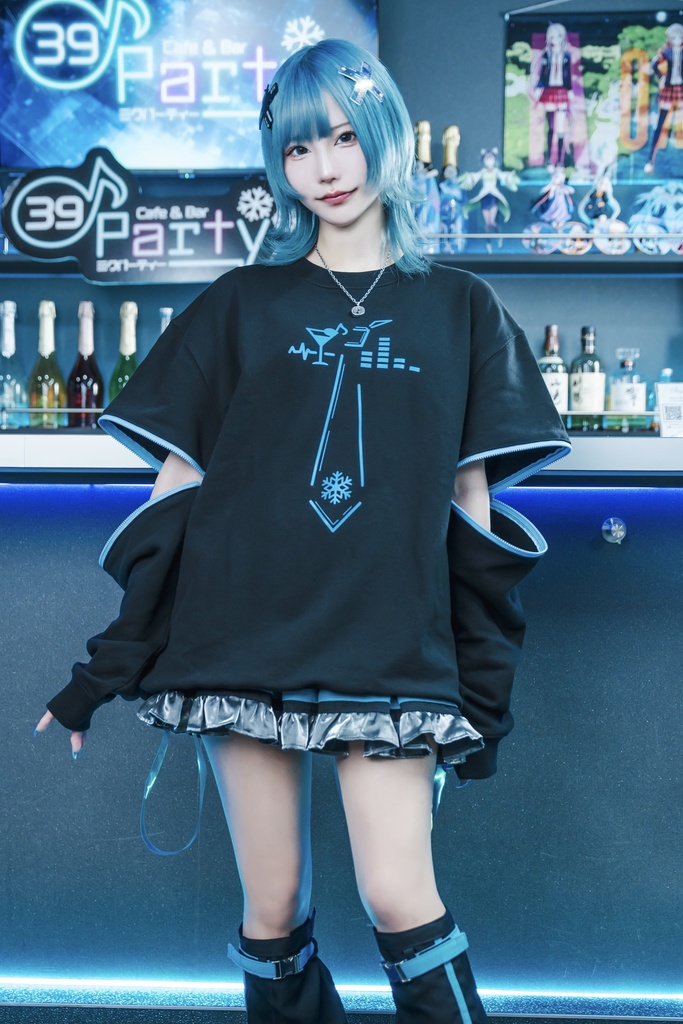 【みくぱコラボアイテム】スリーブ切り替えスウェット