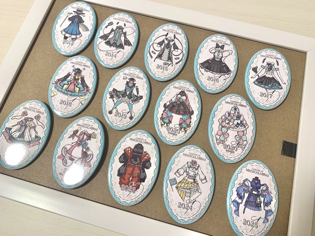 ブローチ風衣装缶バッジ