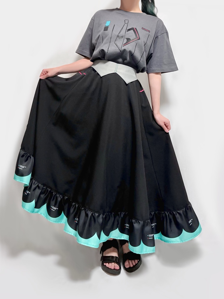 初音ミクモチーフスカートVer.4