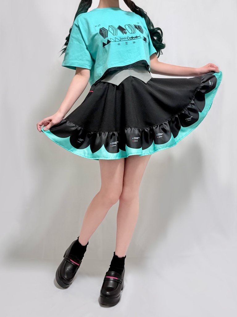 初音ミクモチーフスカートVer.4