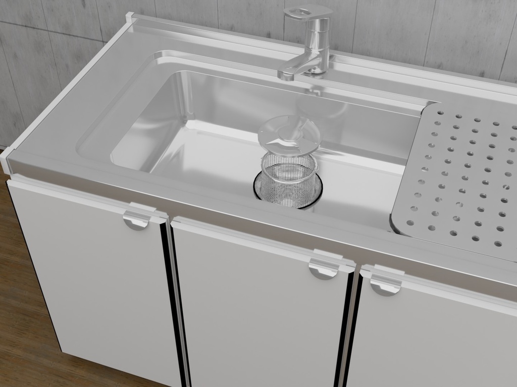 昭和レトロ風キッチン(Blenderファイル付き)