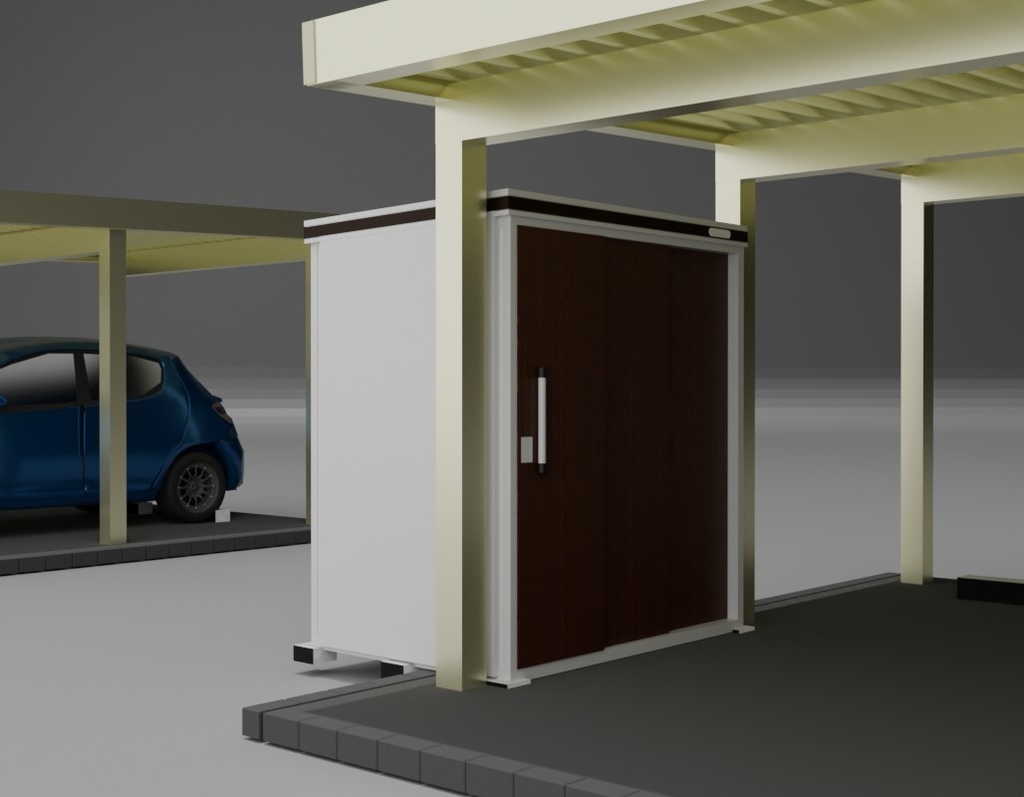 雪国用カーポート1台2台セット